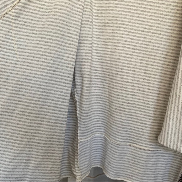 Anthropologie Dolan T Shirt Brown Striped Cardigan - Picture 5 of 9